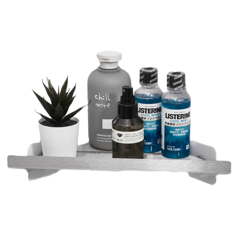 Изображение товара Угловая металлическая полка SHIMIZU Steel SH-04С 20x20 см для ванной и кухни