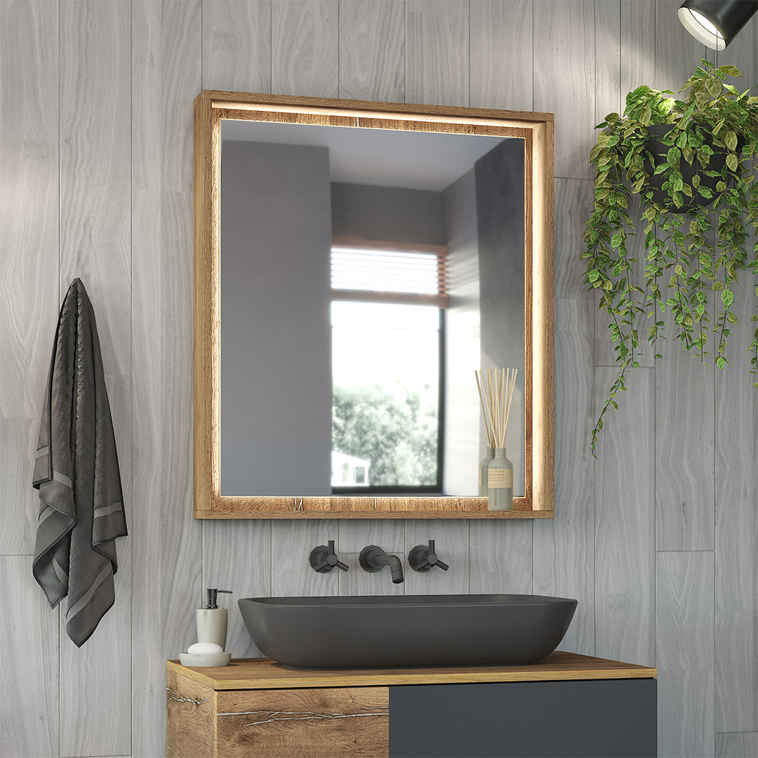 Изображение товара Зеркало для ванной Brevita DAL-02070-074 70x80см