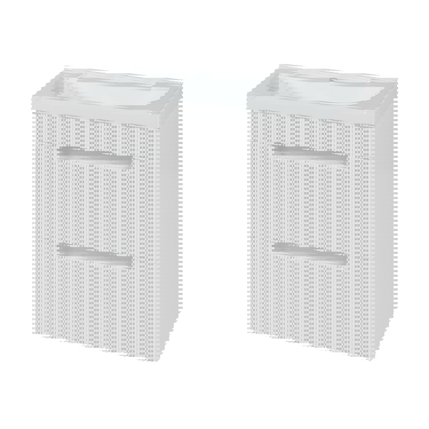 Тумба под раковину Brevita УТ000014131 60см подвесная цвет белый ️ ...