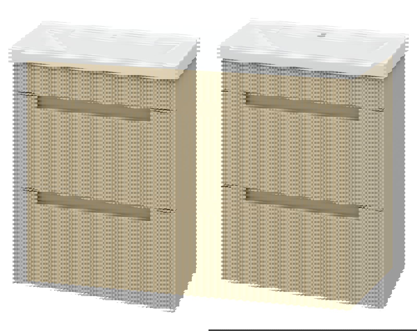 Изображение товара Тумба с раковиной Brevita ARIANA 80 см капучино навесная МДФ Россия