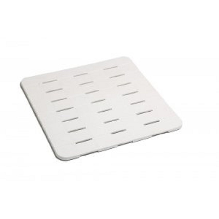 Изображение товара Пластиковый настил DUCK для душевой кабины белый антискользящий 55х55 см