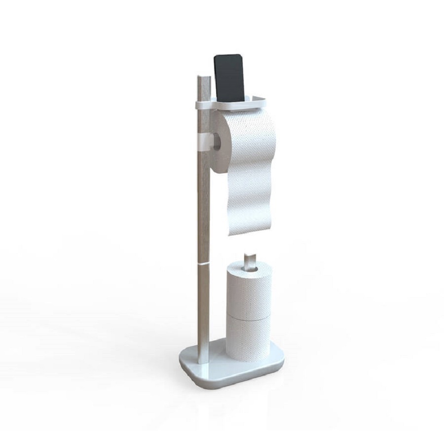 Изображение товара Стойка для туалетной бумаги SUI напольная 73 x 25 x 16 см белый