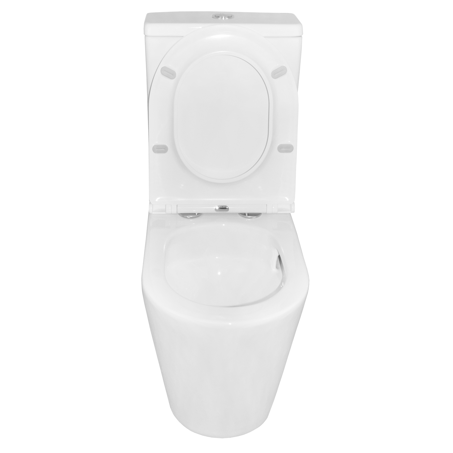 Изображение товара Унитаз-компакт Azario AZ-2149-UQ безободковый двойной слив для ванной комнаты