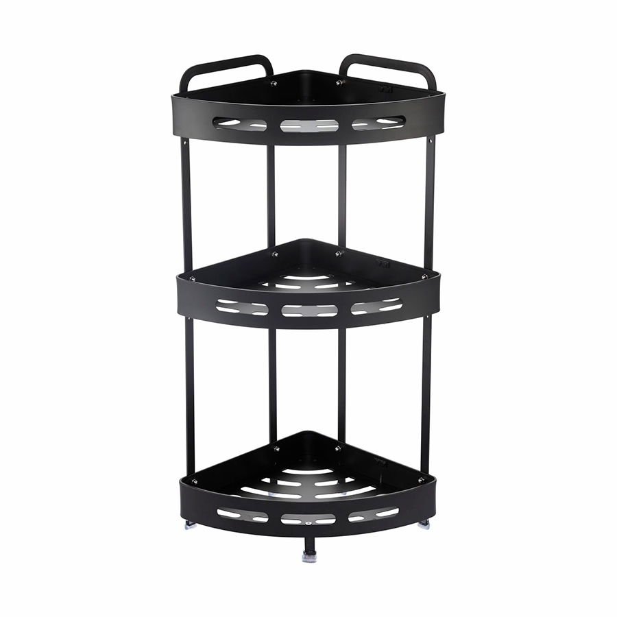 Изображение товара Полка для ванной комнаты zenfort 101203 алюминий 23.5x23.5 см черный