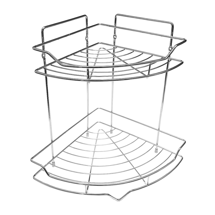 Изображение товара Полка для ванной комнаты delphinium 101030 сталь 35x25 см цвет серый, серебристый