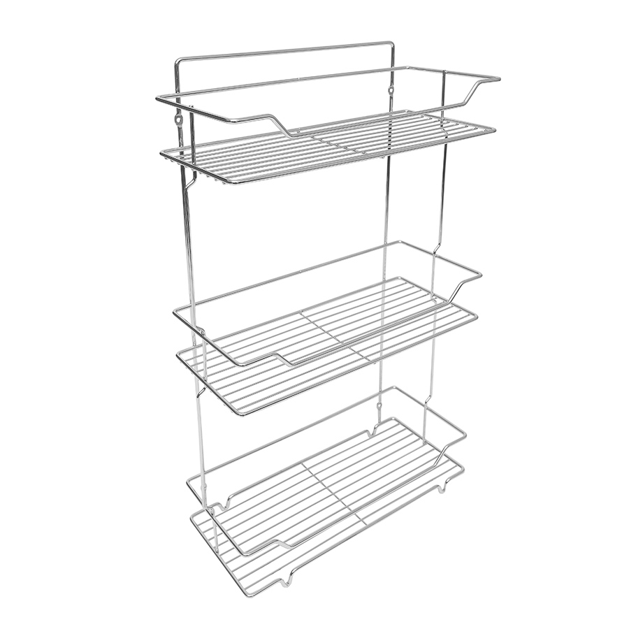 Изображение товара Полка для ванной комнаты delphinium 101037 сталь 15.5x36.2 см цвет серый, серебристый
