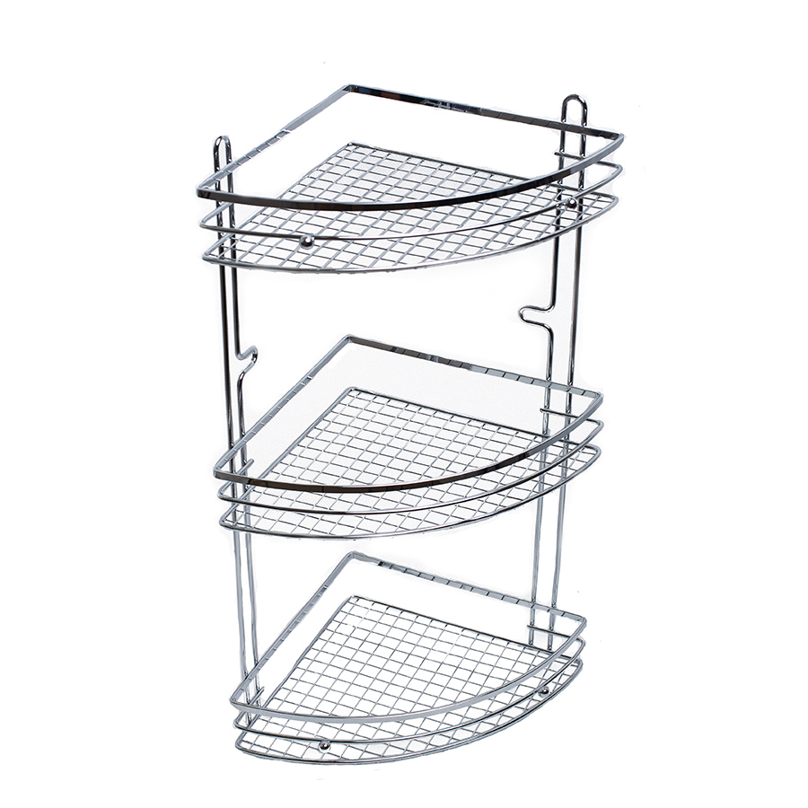 Изображение товара Полка для ванной комнаты delphinium 101150 сталь 20x27.5 см цвет серый, серебристый