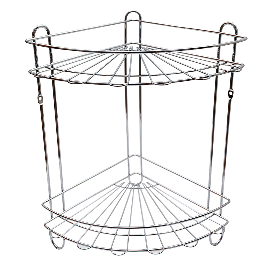 Изображение товара Полка для ванной комнаты delphinium 101102 сталь 22.2x22.2 см цвет серый, серебристый