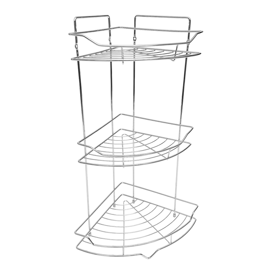 Изображение товара Полка для ванной комнаты delphinium 101036 сталь 35x25.2 см цвет серый, серебристый