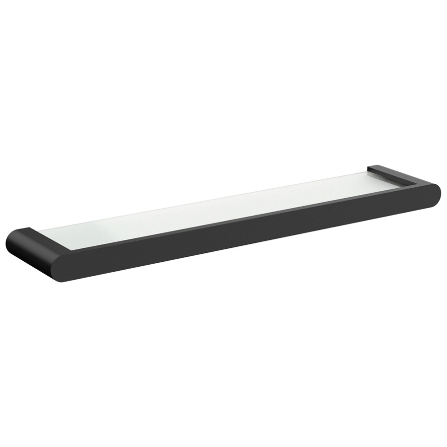 Изображение товара Полка для ванной комнаты zenfort 102363 металл, стекло 11x54 см цвет черный Изображение товара Полка для ванной комнаты zenfort 102363 металл, стекло 11x54 см цвет черный