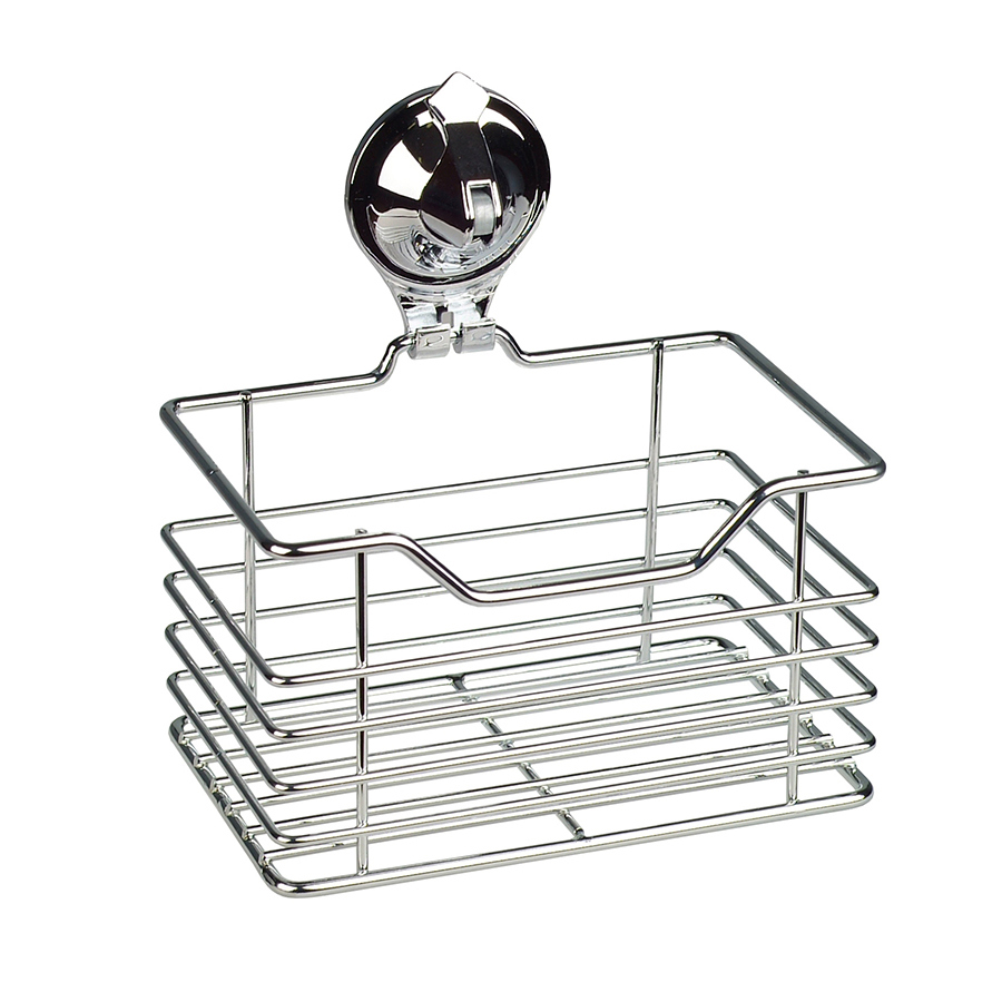 Изображение товара Полка для ванной комнаты DELPHINIUM 101112 из стали и пластика вакуумная монтаж