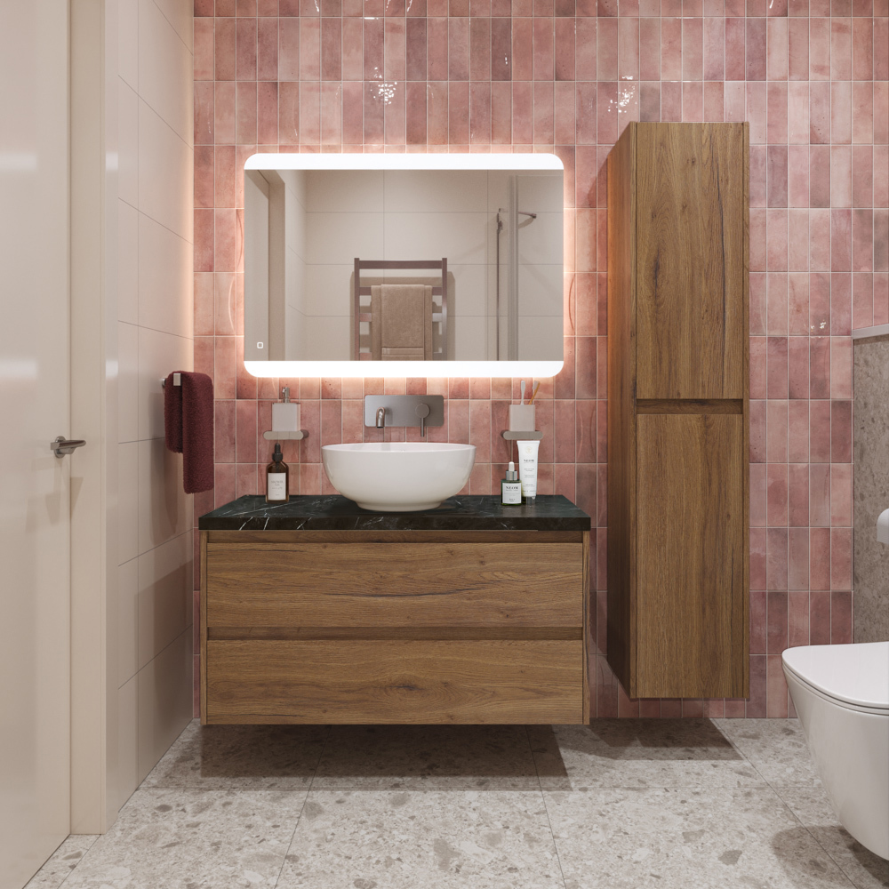 Изображение товара Тумба со столешницей и накладной раковиной подвесная BelBagno KRAFT 80 kraft80rt-kepmno-1077-set Изображение товара Тумба со столешницей и накладной раковиной подвесная BelBagno KRAFT 80 kraft80rt-kepmno-1077-set