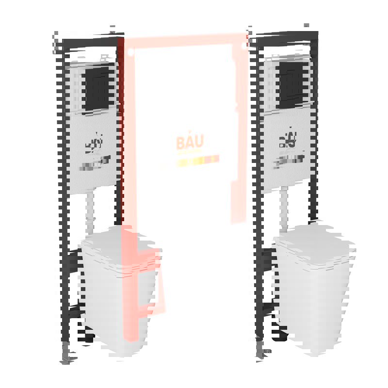Изображение товара Комплект инсталляция с унитазом Bauedge Q111300-BS0001-HQ2-Q00003 белый монтажный комплект