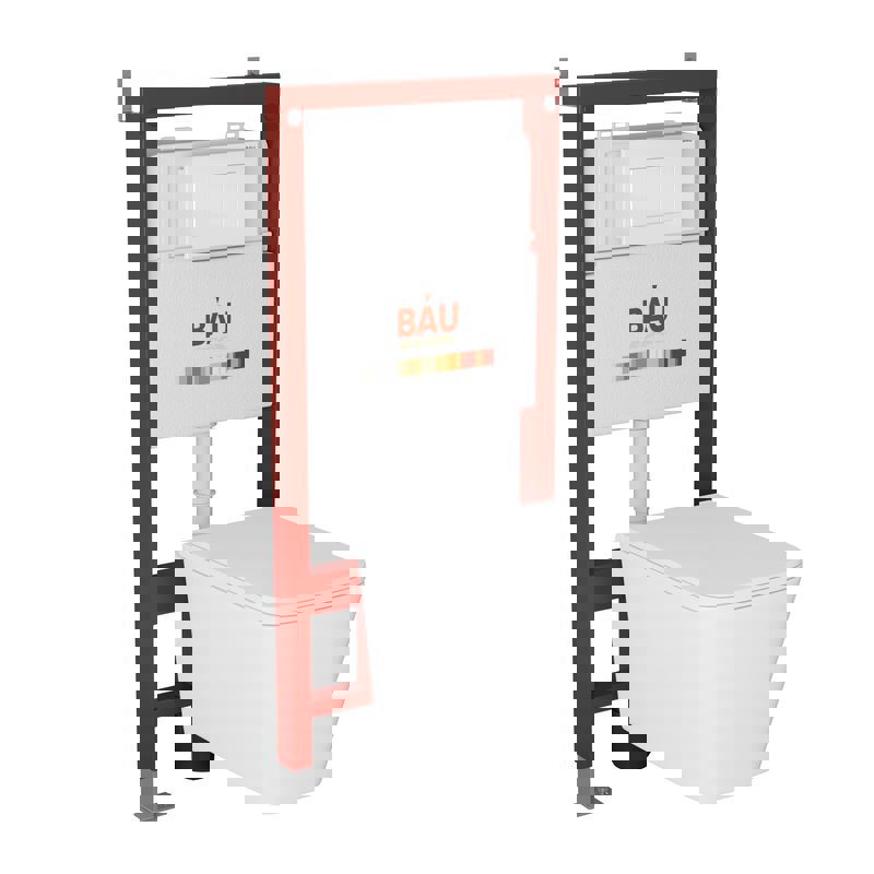 Изображение товара Установка инсталляция Bauedge Q111300 с унитазом Hurricane-2 белый