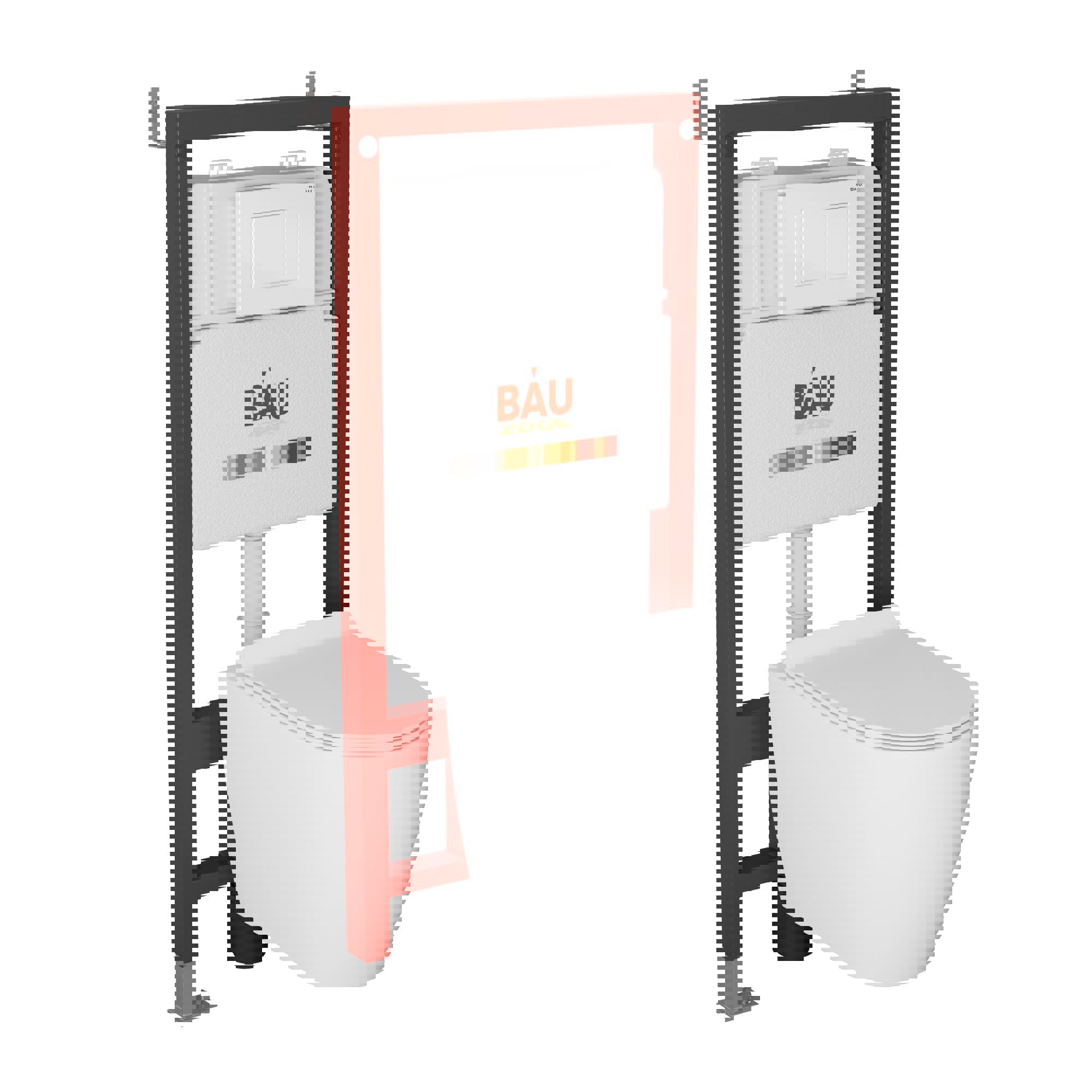 Изображение товара Комплект инсталляция с унитазом Bauedge Q111300-BL0001-Q00001 цвет белый