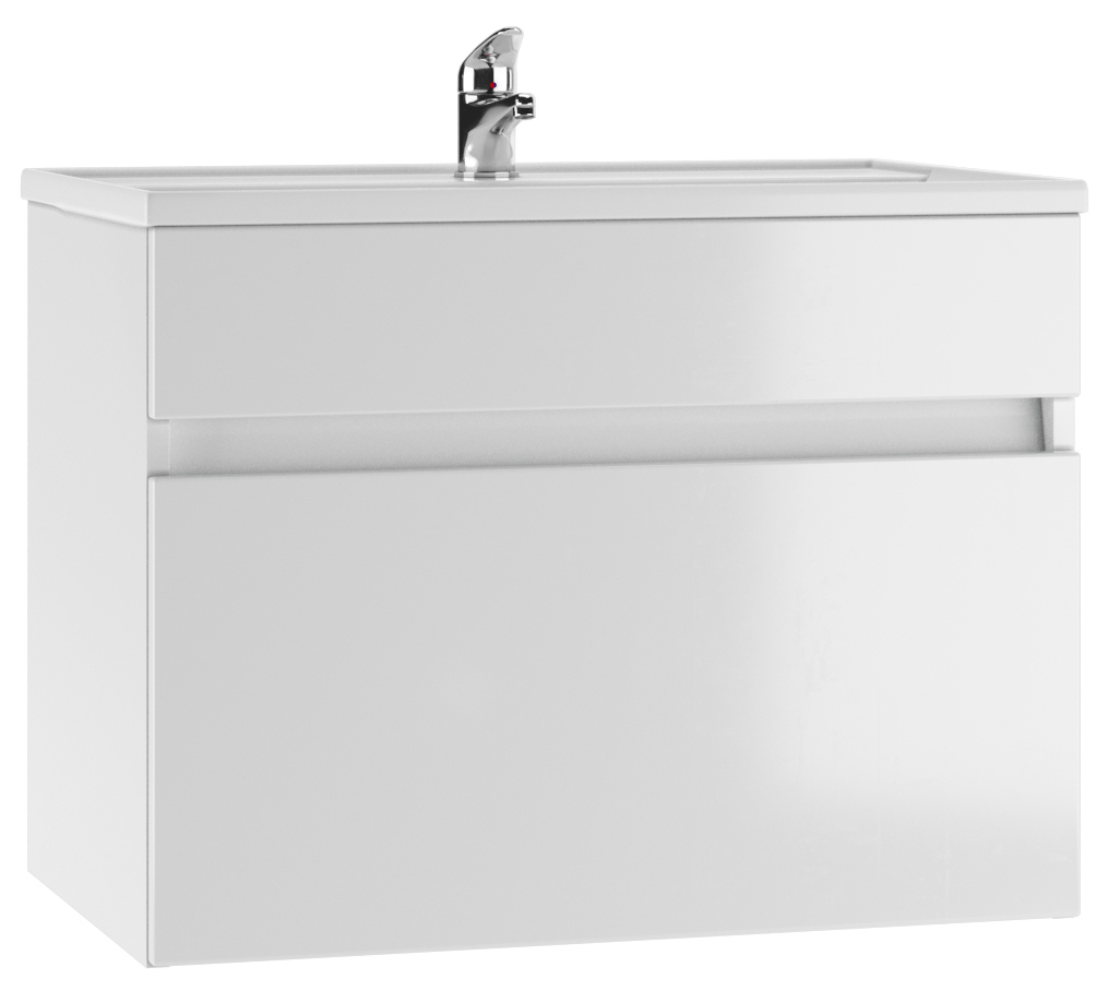 Изображение товара Тумба под раковину Айсберг Классик DA3010T подвесная 67см цвет белый Изображение товара Тумба под раковину Айсберг Классик DA3010T подвесная 67см цвет белый