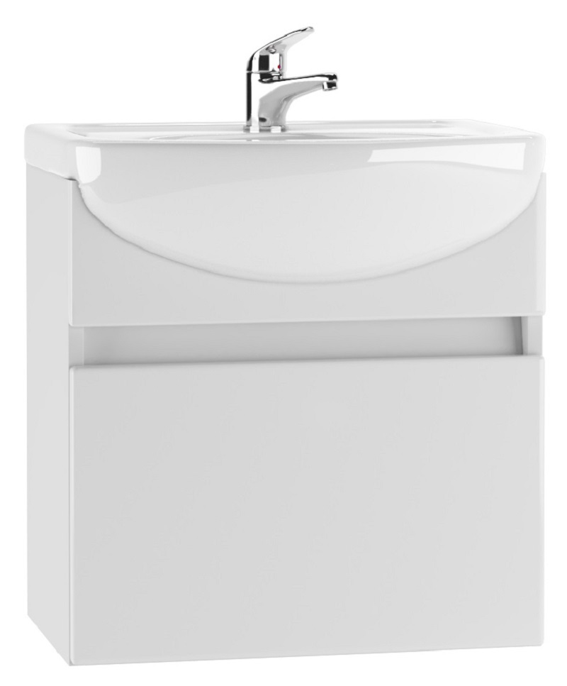 Изображение товара Тумба под раковину Айсберг Классик DA3006T подвесная 50.40см цвет белый