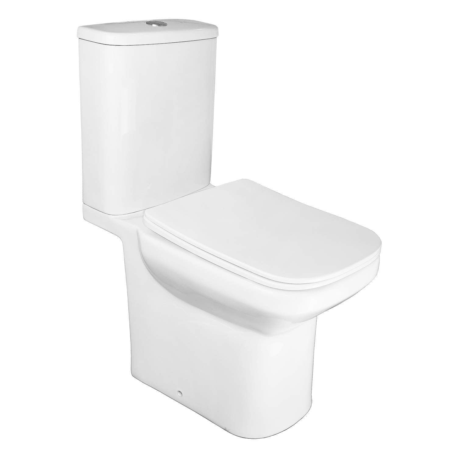 Изображение товара Напольный безободковый унитаз Azario Wandy AZ-56D с микролифтом и двойным смывом