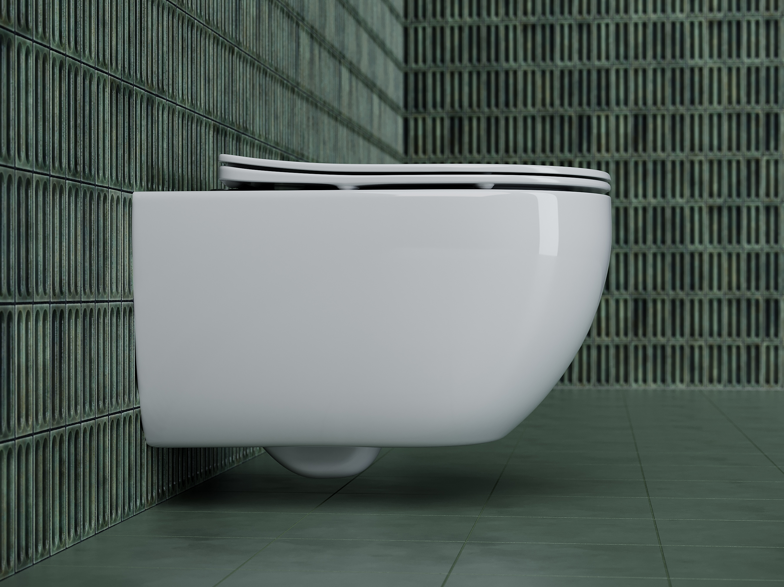 Изображение товара Подвесной унитаз CERAMICANOVA CN3015 безободковый с микролифтом и скрытым креплением