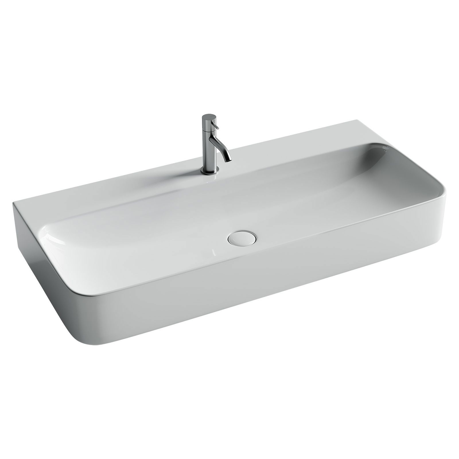 Изображение товара Раковина накладная Ceramicanova aura CN2007 102см цвет белый