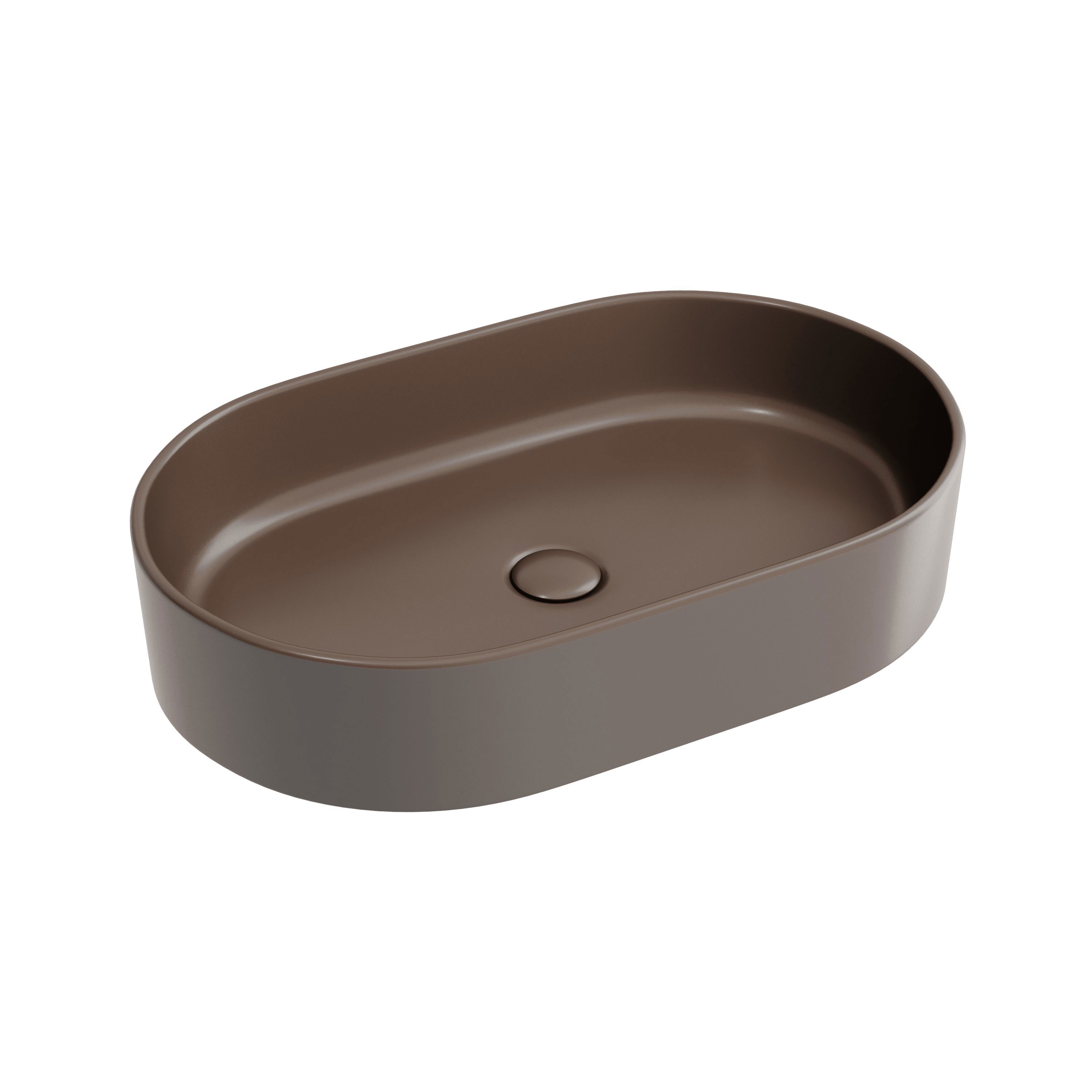 Изображение товара Раковина накладная Ceramicanova element CN6048MDB 60.8см цвет коричневый Изображение товара Раковина накладная Ceramicanova element CN6048MDB 60.8см цвет коричневый