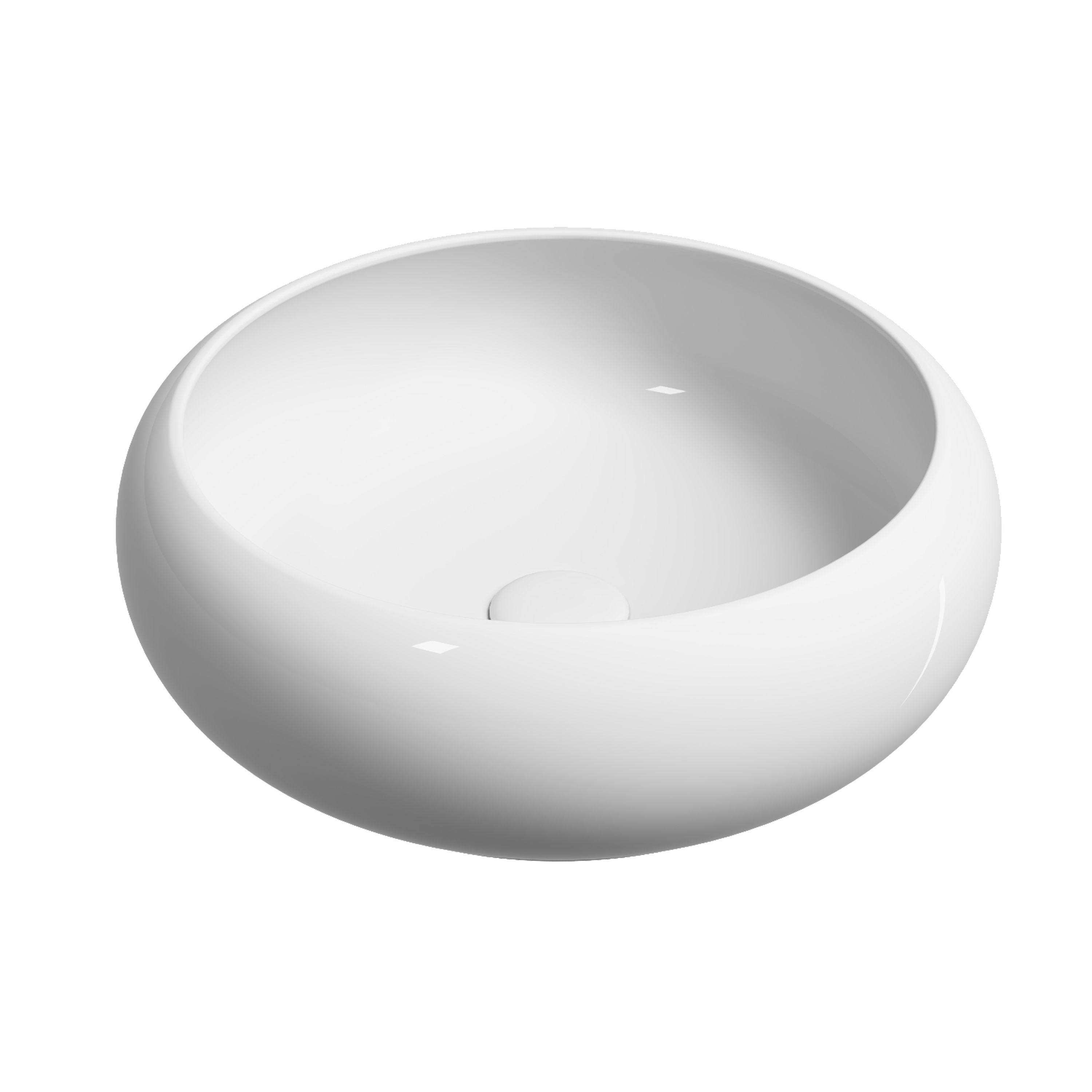 Изображение товара Раковина накладная Ceramicanova element CN6050 36см цвет белый Изображение товара Раковина накладная Ceramicanova element CN6050 36см цвет белый