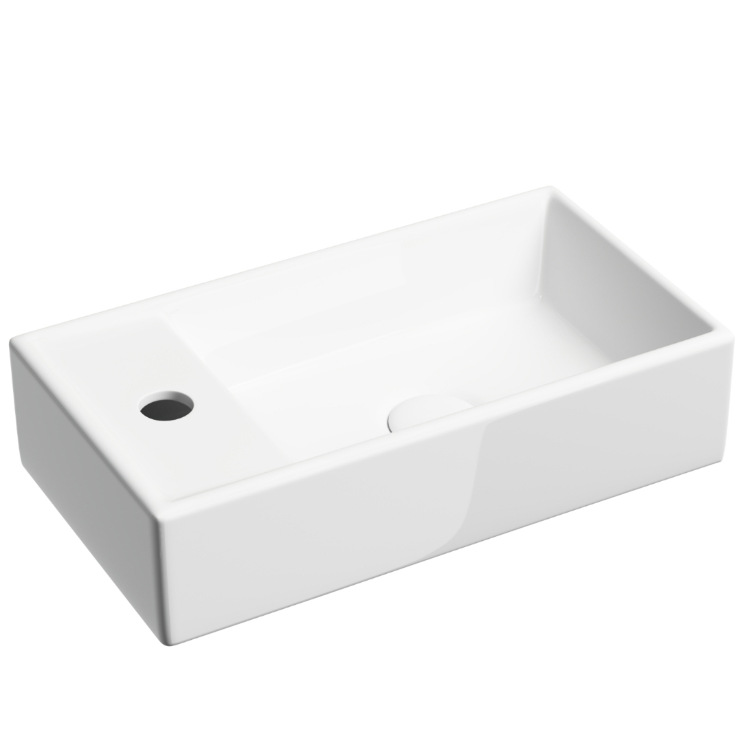 Изображение товара Раковина накладная Ceramicanova element CN6051R 40.5см цвет белый Изображение товара Раковина накладная Ceramicanova element CN6051R 40.5см цвет белый