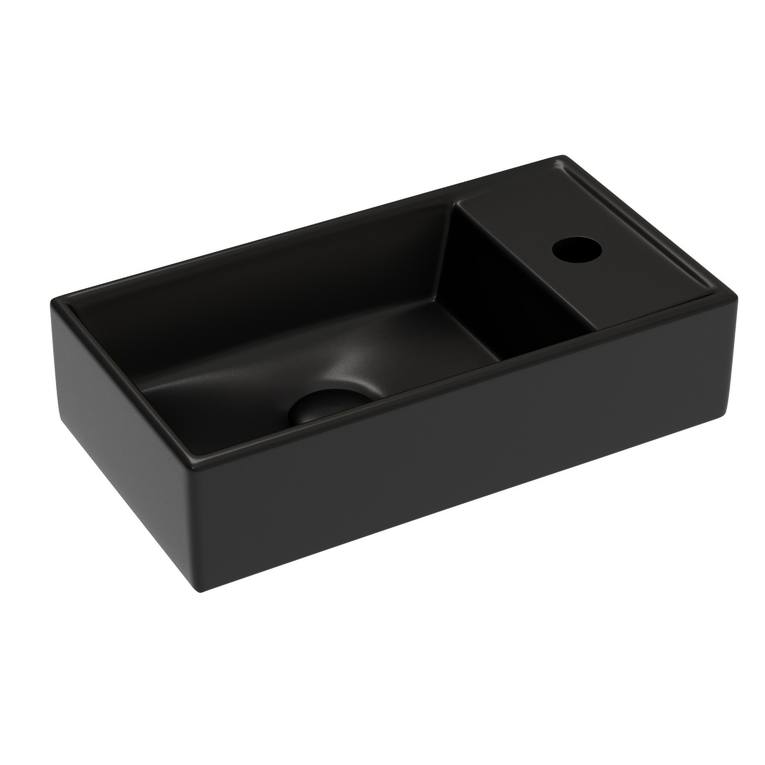 Изображение товара Раковина накладная Ceramicanova element CN6051LMB 40.5см цвет черный Изображение товара Раковина накладная Ceramicanova element CN6051LMB 40.5см цвет черный