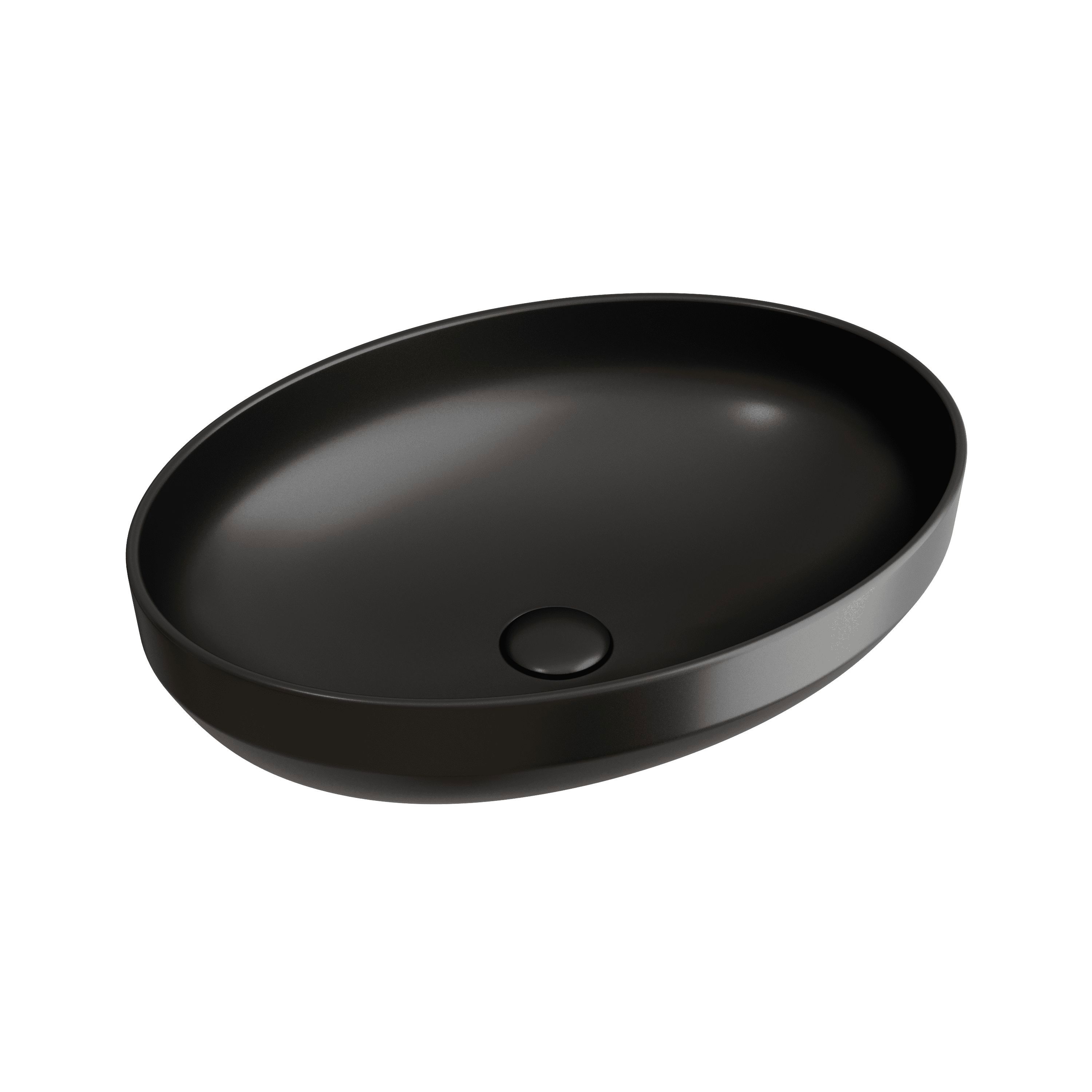 Изображение товара Раковина накладная Ceramicanova element CN6056MB 50.2см цвет черный Изображение товара Раковина накладная Ceramicanova element CN6056MB 50.2см цвет черный