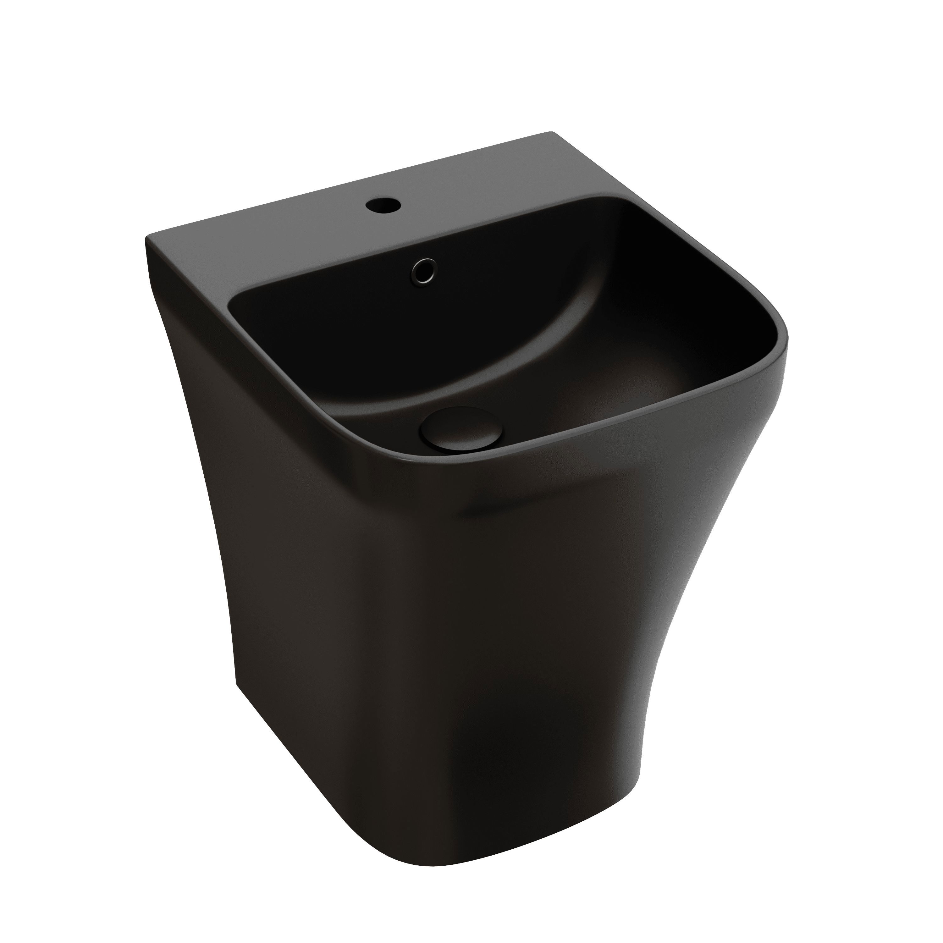 Изображение товара Раковина подвесная Ceramicanova dion CN6067MB 36.5см цвет черный Изображение товара Раковина подвесная Ceramicanova dion CN6067MB 36.5см цвет черный