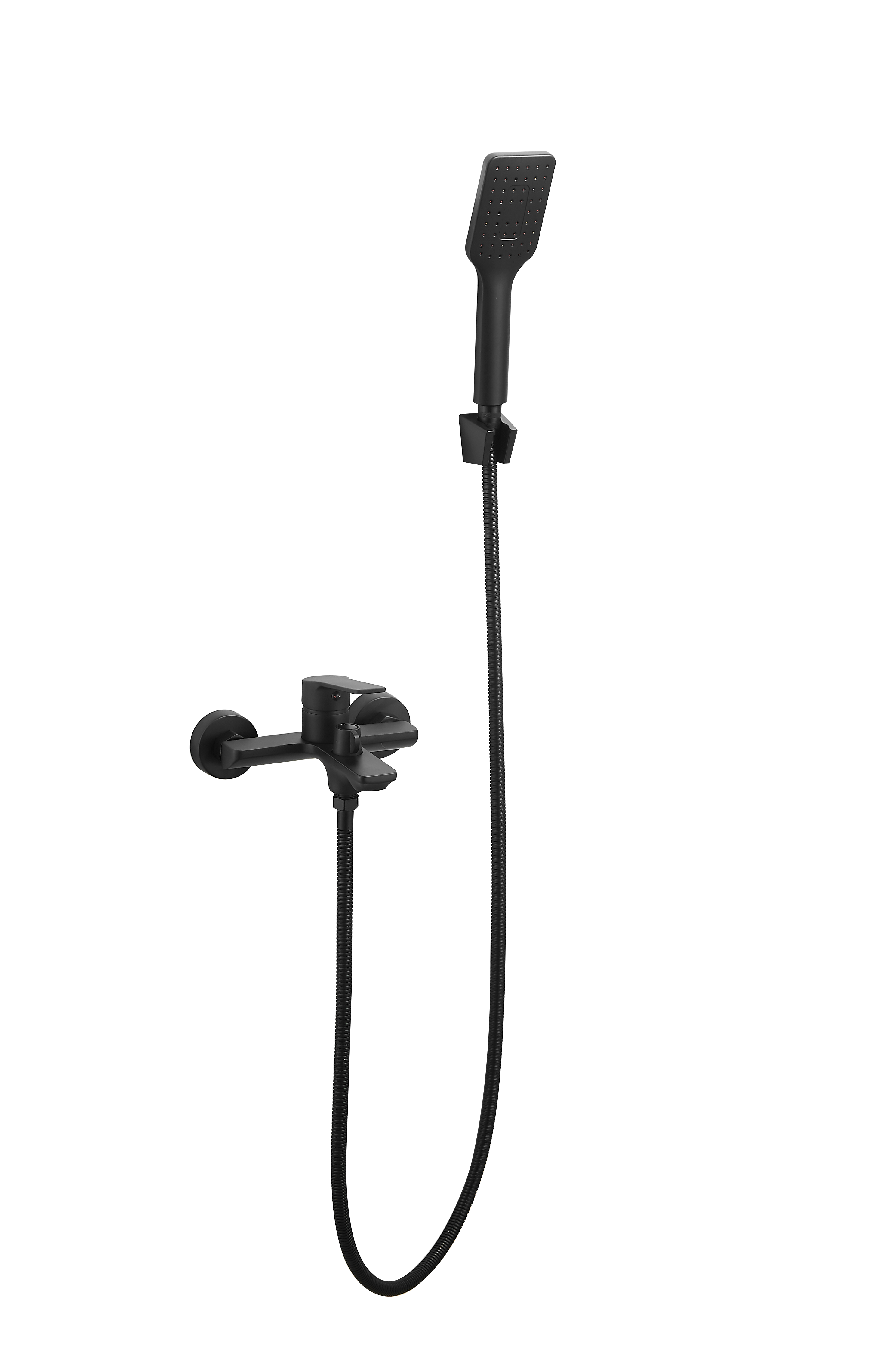 Изображение товара Смеситель для ванны Esko Singapore black SB 54 однорычажный с душевой лейкой цвет черный матовый