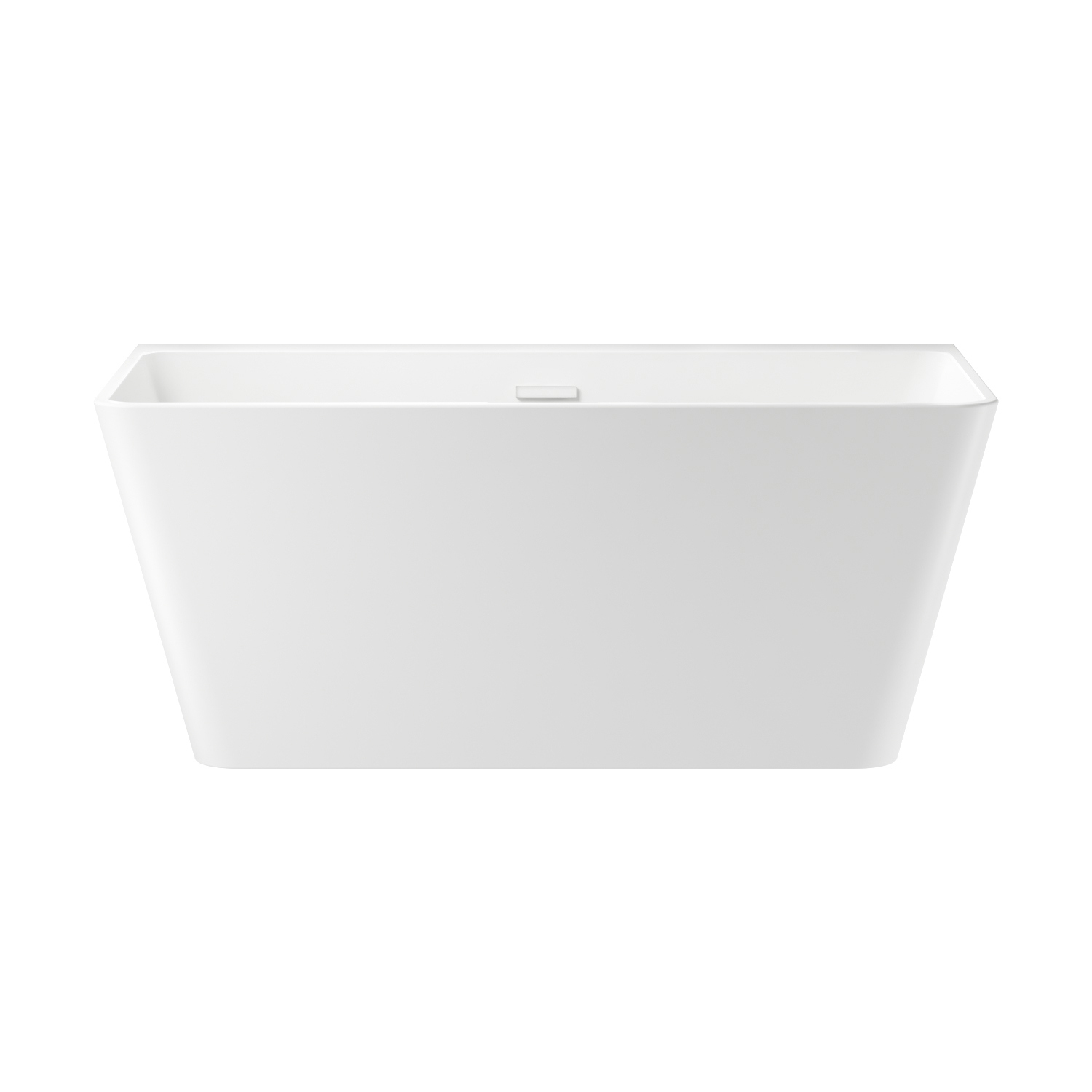 Изображение товара Отдельностоящая ванна Wellsee Graceful Pro 230901002 акриловая 140x74 см с ножками, экраном и сливом-переливом