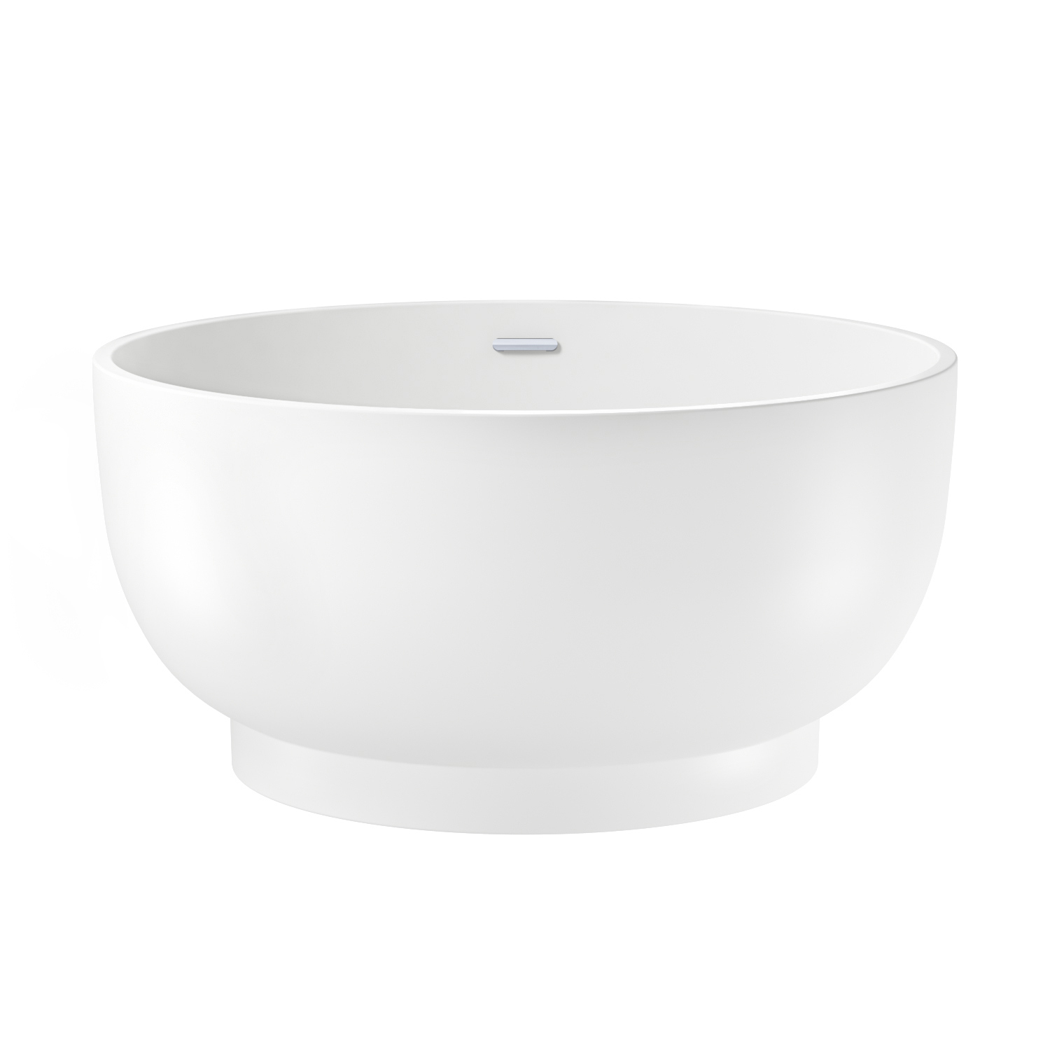 Изображение товара Отдельностоящая ванна Wellsee Crepe de France 236701001 акриловая 130x130 см с ножками, экраном и сливом-переливом