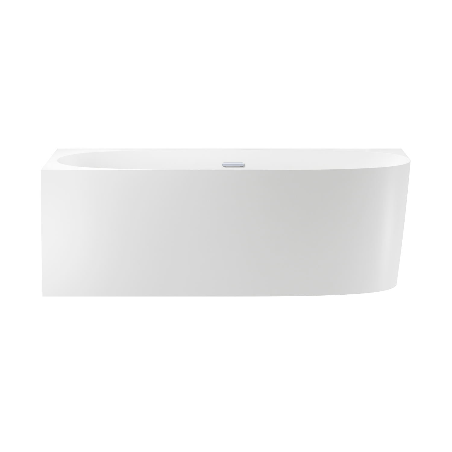 Изображение товара Акриловая угловая ванна 170x75 см Wellsee Belle Spa 2.0 235805001 левый разворот, с каркасом, экраном и сливом-переливом