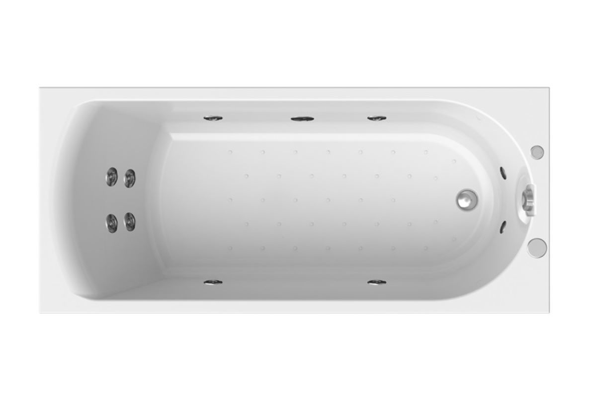 Изображение товара Акриловая ванна Радомир Николь 180x80 с гидромассажем Актив