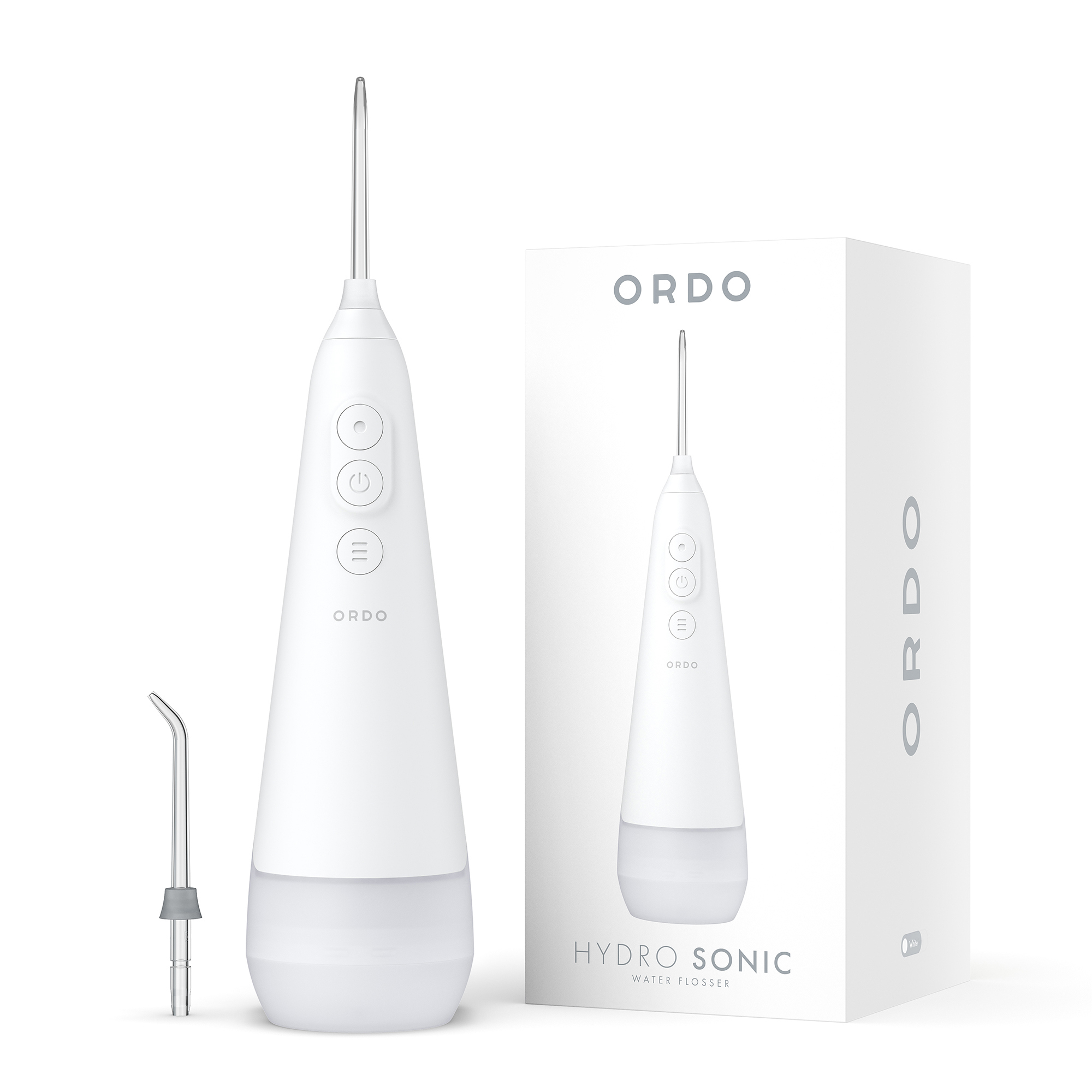 Изображение товара Ирригатор для полости рта и зубов портативный ORDO Hydro Sonic Water Flosser HSWF01 белый