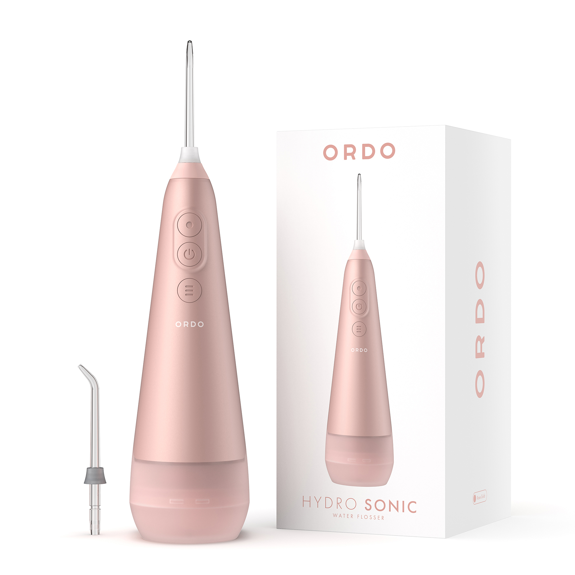 Изображение товара Ирригатор для полости рта и зубов портативный ORDO Hydro Sonic Water Flosser HSWF01 розовый