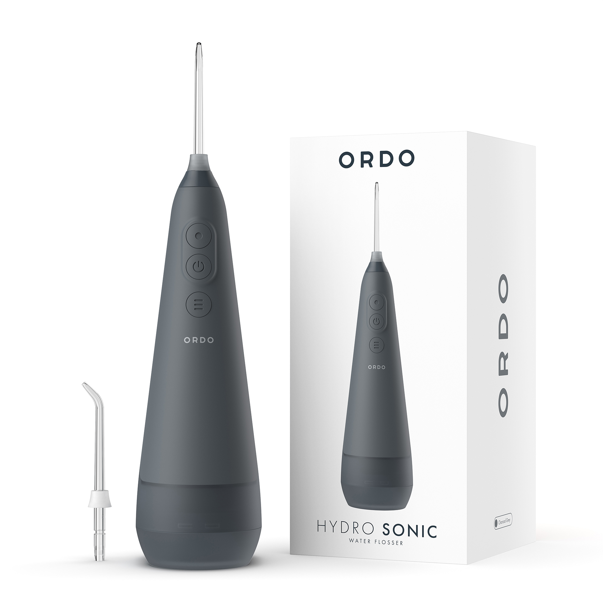 Изображение товара Ирригатор для полости рта и зубов портативный ORDO Hydro Sonic Water Flosser HSWF01 темно-серый Изображение товара Ирригатор для полости рта и зубов портативный ORDO Hydro Sonic Water Flosser HSWF01 темно-серый