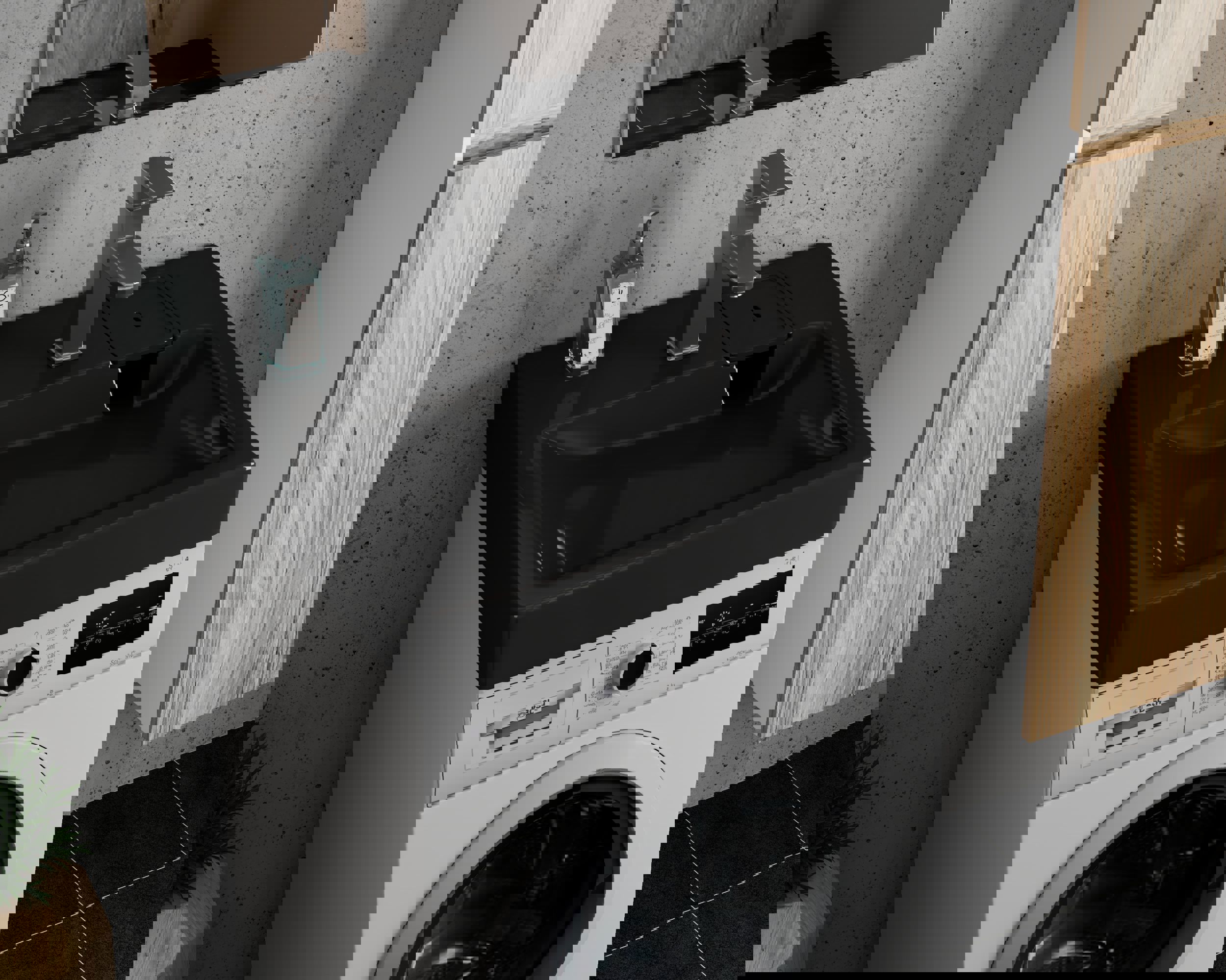 Изображение товара Раковина на стиральную машину Bauedge раковина MY2002B 60см цвет черный