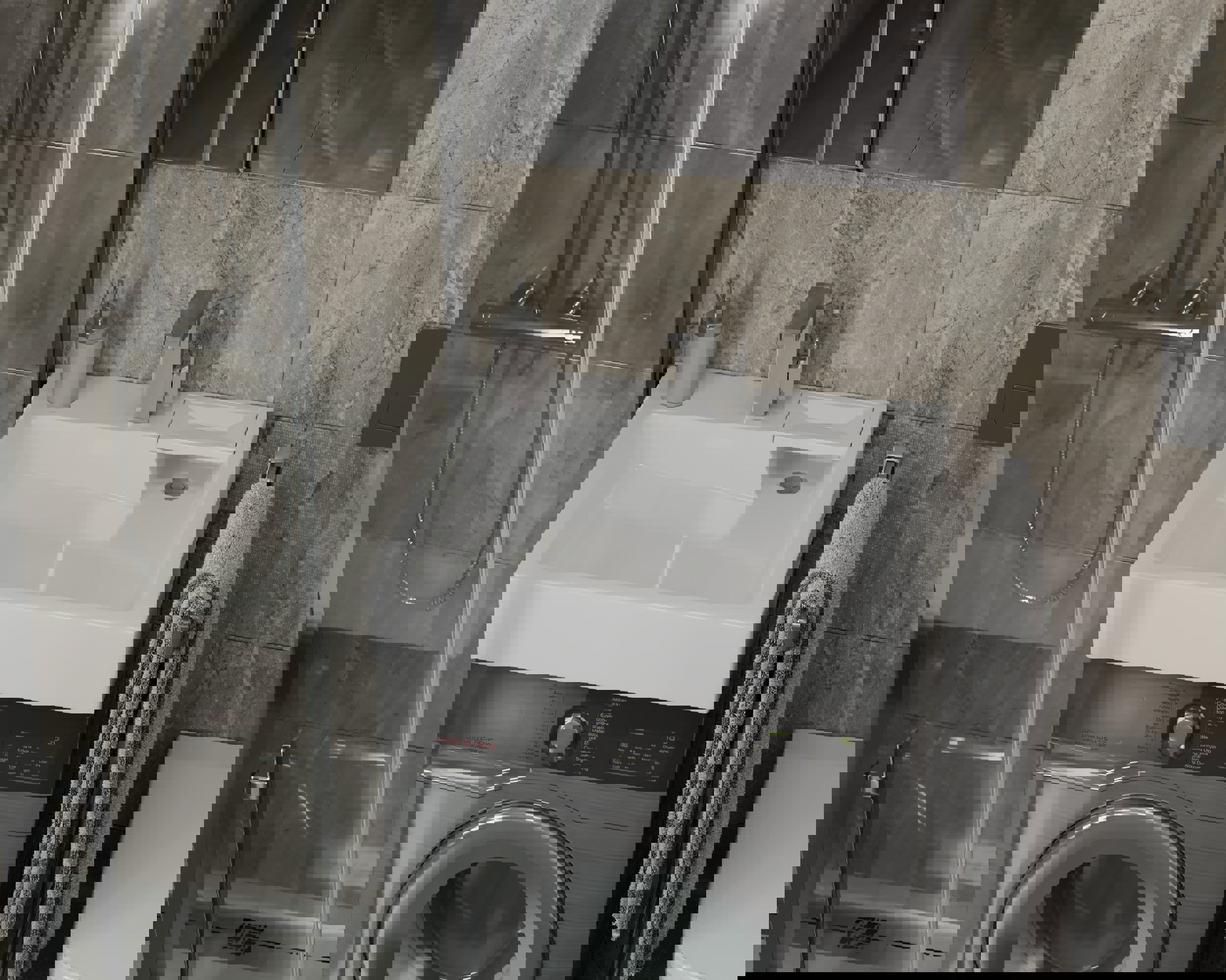 Изображение товара Раковина на стиральную машину Bauedge MY2009 60см белый глянец