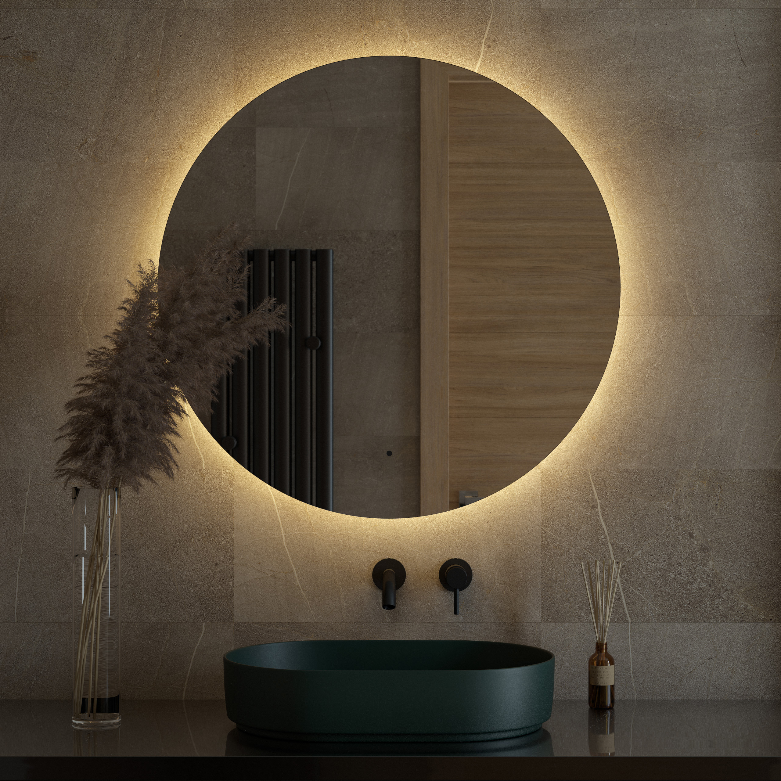 Изображение товара Зеркало для ванной Defesto Opti DF 2856R с подсветкой 90x90см