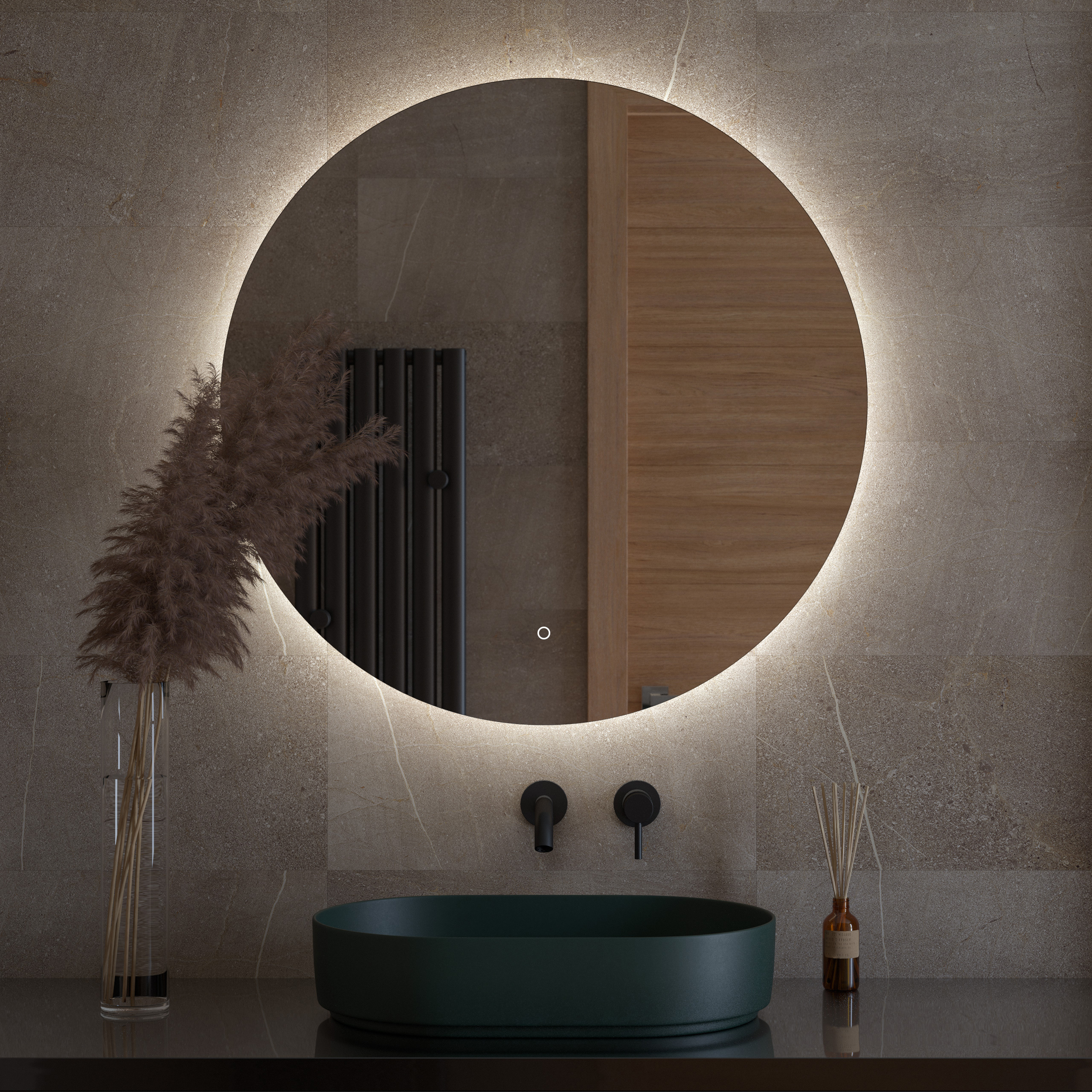 Изображение товара Зеркало DEFESTO OPTI DF 2846S с подсветкой 90x90 см