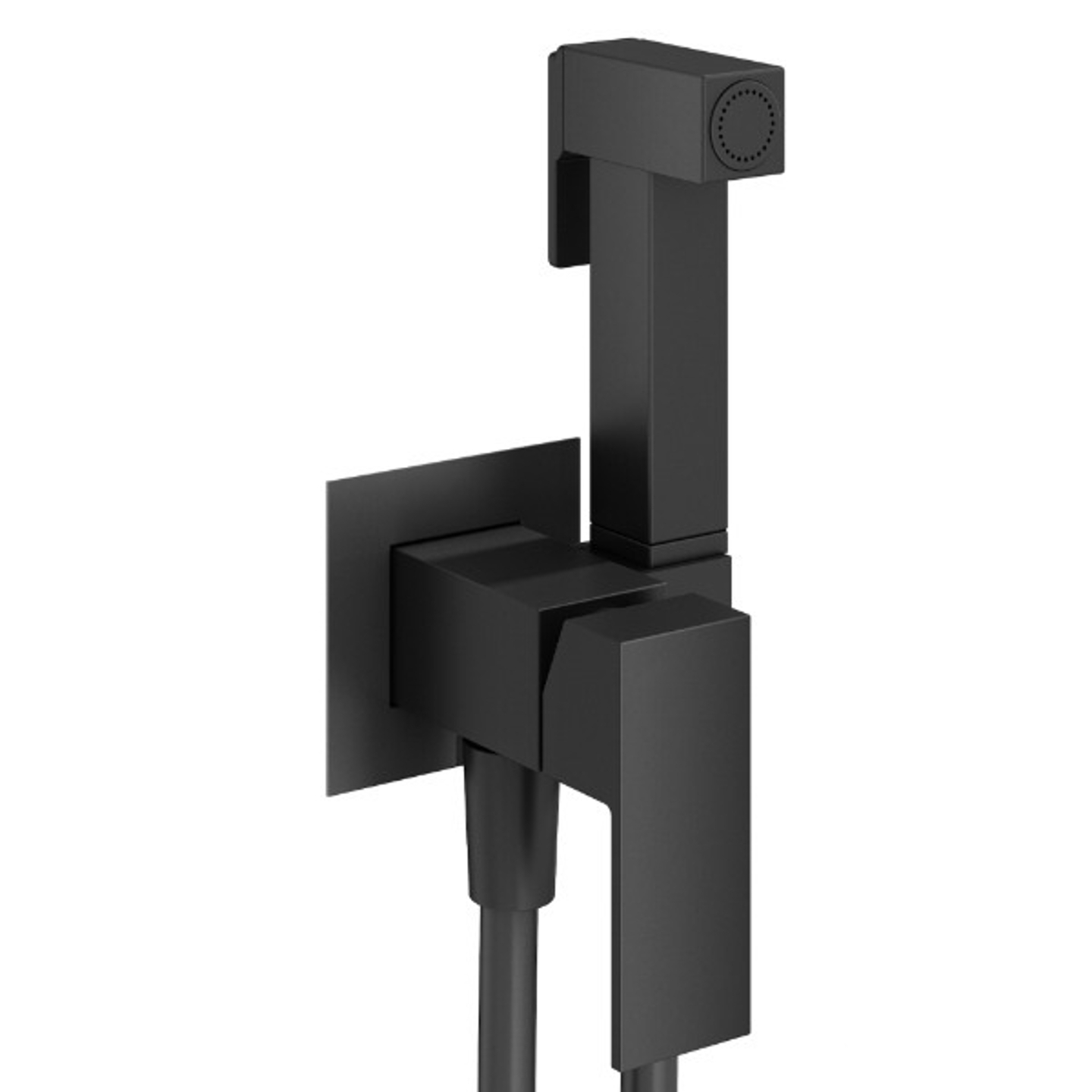 Изображение товара Комплект гигиенического душа Plumberia Selection TAG TG2000NO, Черный матовый