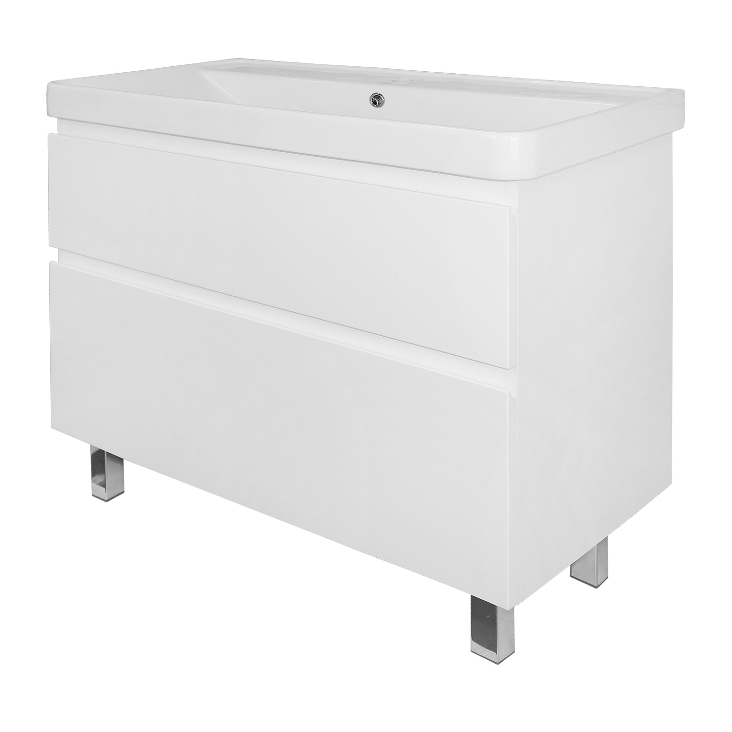 Изображение товара Тумба Azario Мила 90 Н с раковиной Monte 900 Белая