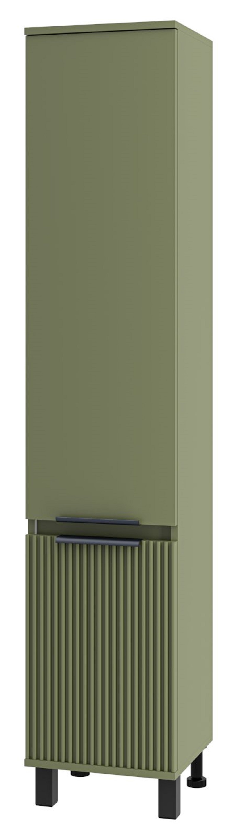 Изображение товара Шкаф-пенал для ванной Brevita Enfida 35x165 см зеленый с доводчиком