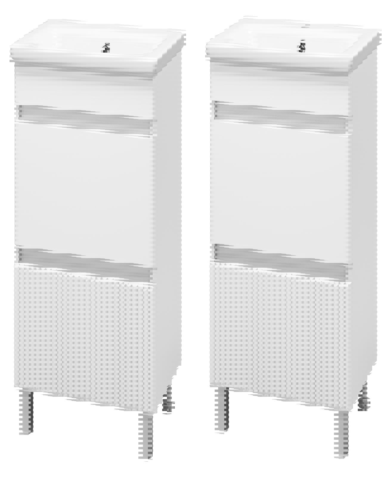 Изображение товара Тумба Misty Мира 62 см с раковиной Dreja Soft 65 и двумя ящиками