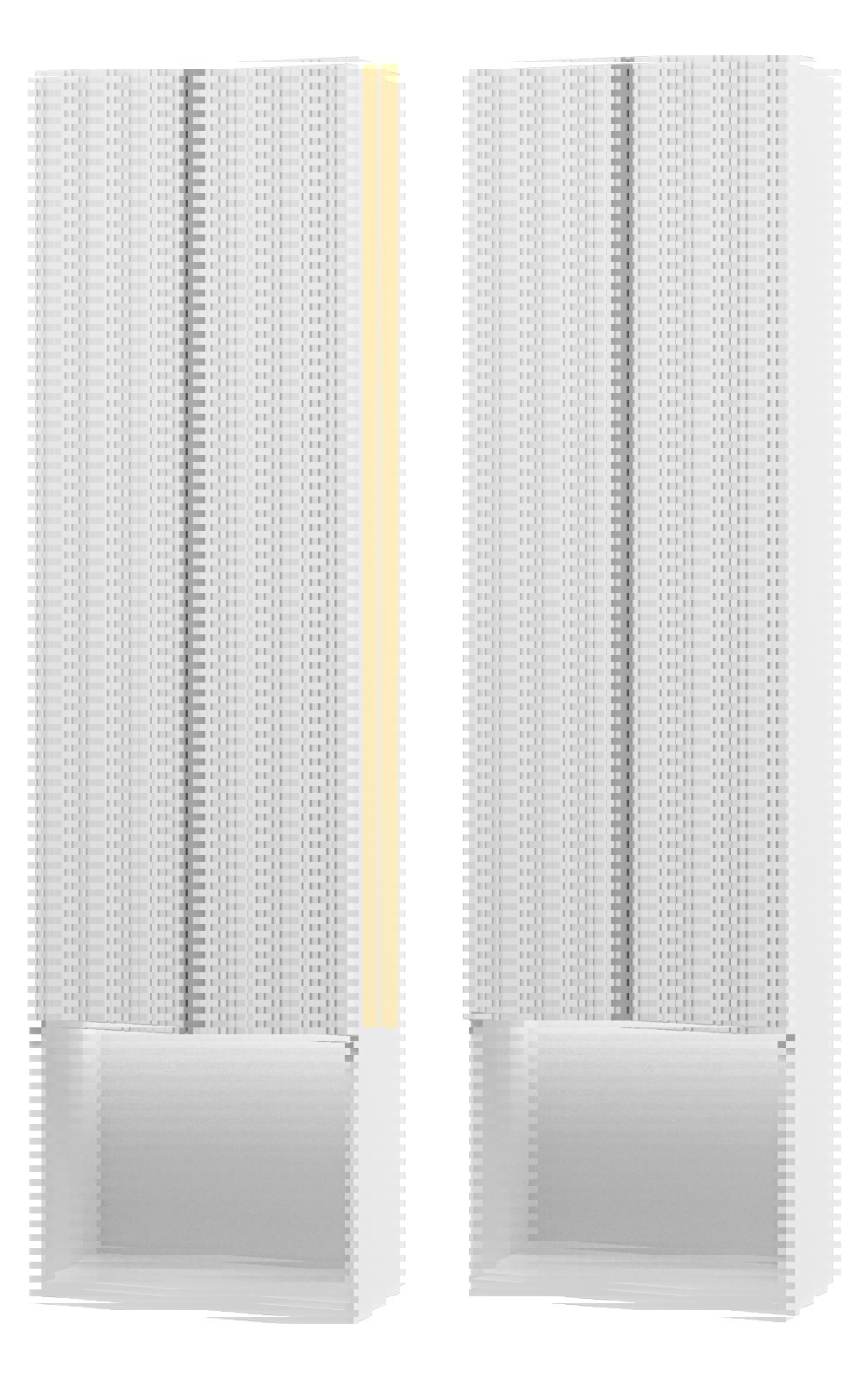 Изображение товара Шкаф подвесной Brevita Vega 60 над стиральной машиной белый с золото