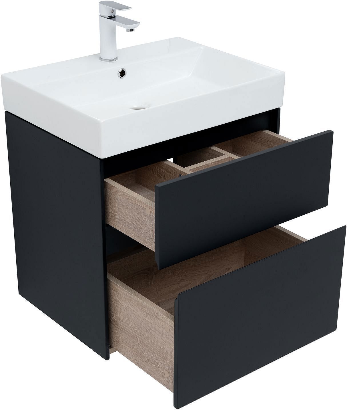 Изображение товара Тумба под раковину Aquanet Бруклин 60 антрацит матовый