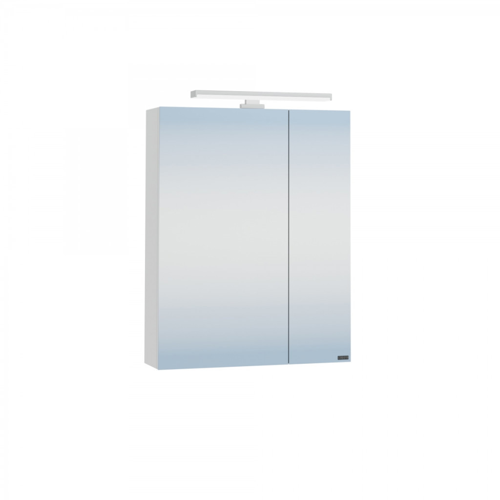 Изображение товара Зеркало Санта Стандарт 60 Белый с подсветкой и полками