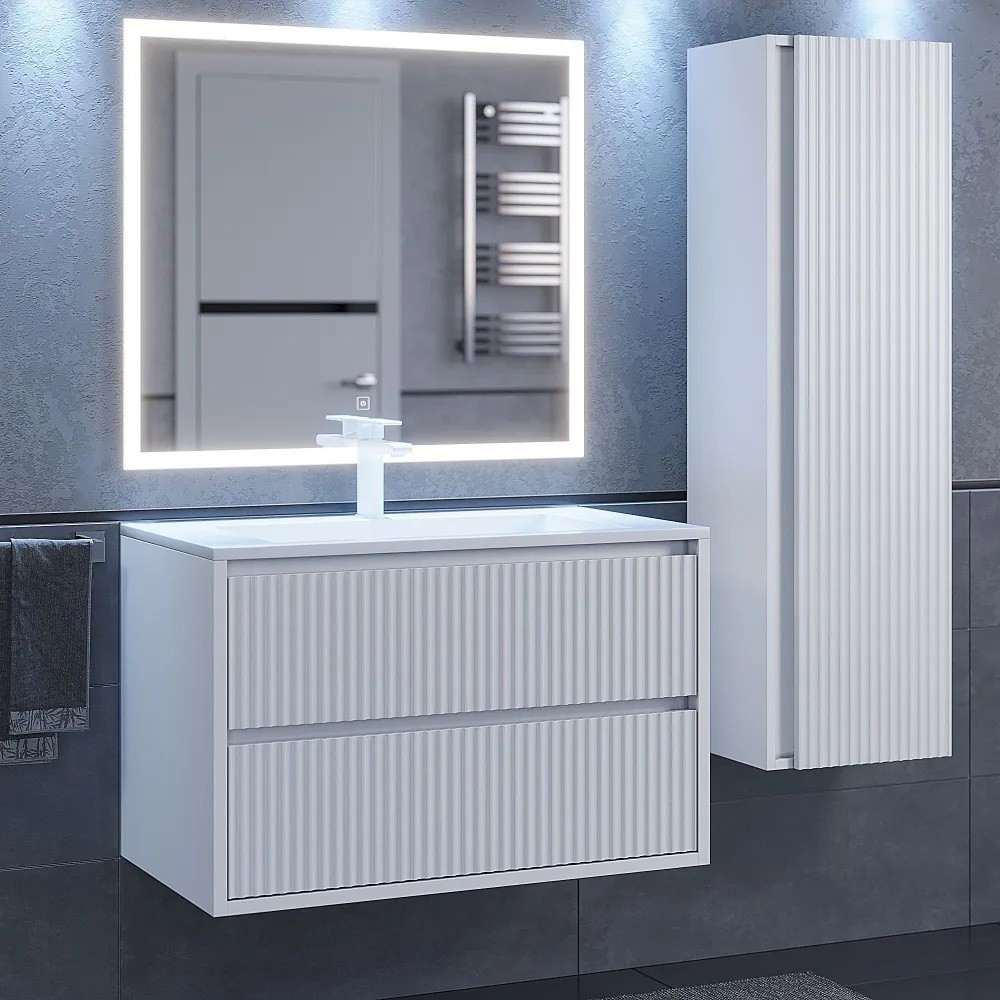 Изображение товара Тумба под раковину Uperwood Next 79.5см подвесная белая матовая